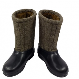 Бурки шинельные 47-го размера с галошами (резина)