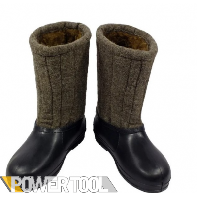 Бурки шинельные 47-го размера с галошами (резина)