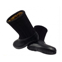 Бурки войлочные 47-го размера с галошами (резина)