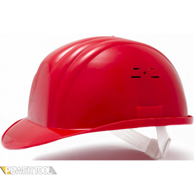 Защитная каска строителя красная