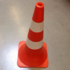 Конус дорожній дві смуги 52см