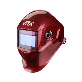 Сварочная маска TIG 3-A TrueColor красные металлические соты