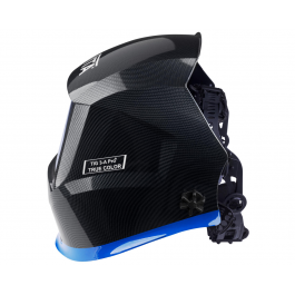 Сварочная маска TIG 3-A Pro TrueColor металлические соты черные с синей полосой