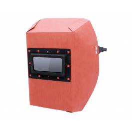 Маска сварщика фибра-картон 1 мм красный цвет