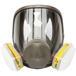 Повнолицьова маска респіратор 3M 6800 з фільтрами 6054 к1 аміак та його органічні похідні