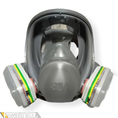 Полнолицевая маска респиратор 3M 6700 (детский размер) с фильтрами 6059 аммиак, хлор, кислоты, пары и газы