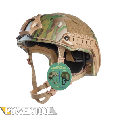 Шлем тактический FAST Helmet уровень защиты NIJ IIIA мультикам